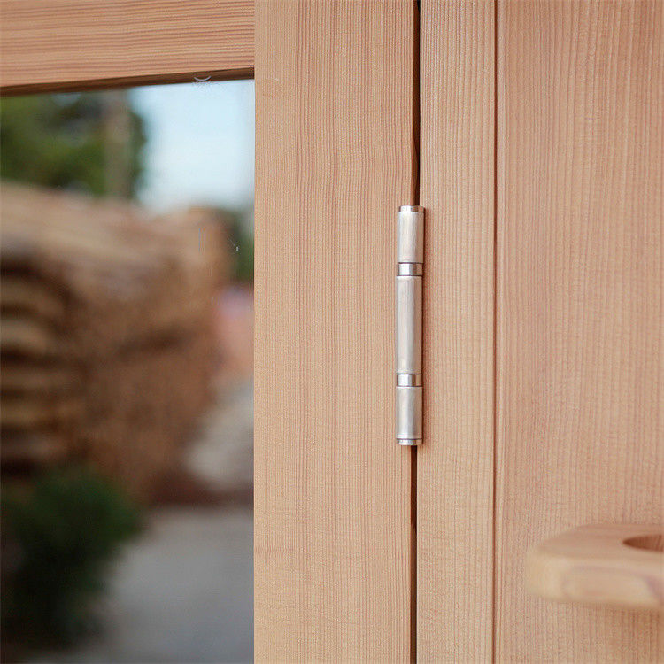 2025 Canadian Cedar / Hemlock Traditional Steam Barrel Sauna Room with Dry Steam Function and Outside the Wood Stove