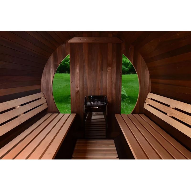 Main Material Solid Wood 2025 Luxury Square Sauna Steam Room Wooden Outdoor Finnish Wood Dry Steam Sauna for 6 People