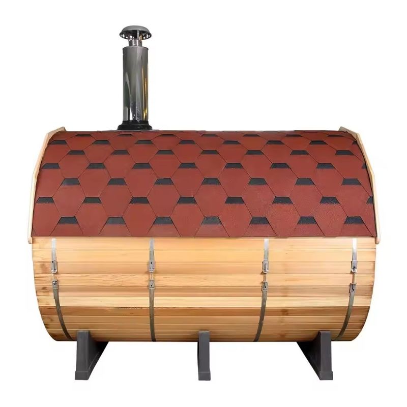 2025 Red Cedar Dry Sauna Room for 2-6 Person Dry Steam Function Solid Wood Type Outdoor Easy to Assemble Relaxing Sauna Experience