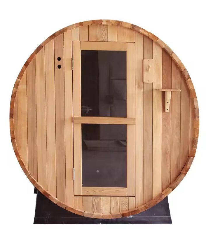 2025 Red Cedar Dry Sauna Room for 2-6 Person Dry Steam Function Solid Wood Type Outdoor Easy to Assemble Relaxing Sauna Experience