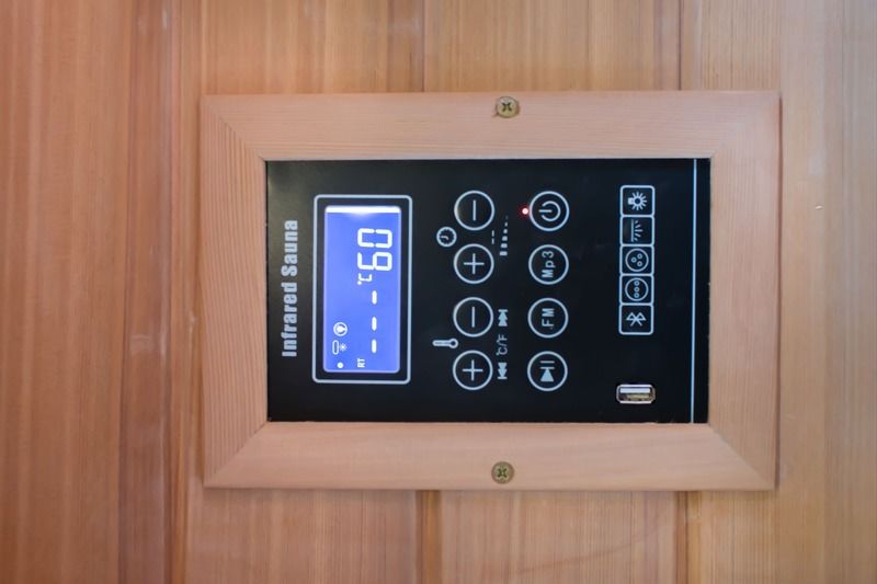 Computer Control Panel Khan Steam Room Household Double Sauna Room Detoxification Hemlock Steam Bath Wooden Faraway Spa