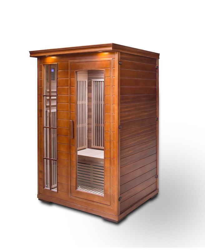 Far Khan Household Steam Room Double Computer Control Panel Household Lightwave Wooden Sauna Room
