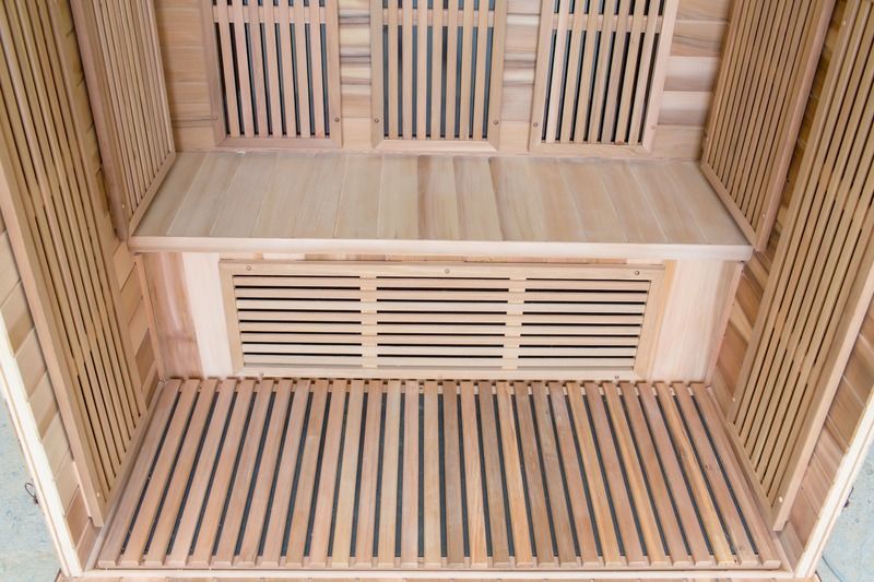 Computer Steaming Room Double Lightwave Sauna Box Full Body Detox Sweat Control Panel Sweat Steaming Room