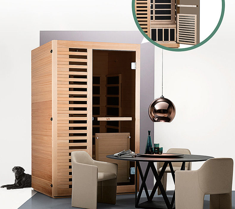 2021 new design computer control panel spa sauna far infrared sauna room with computer control panel