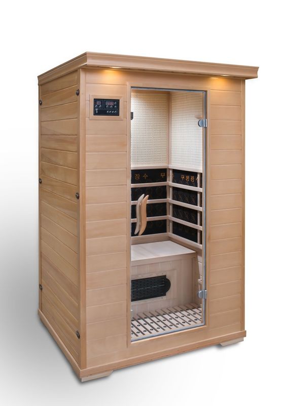 High Quality Computer Control Panel Detox Sweating Sauna Room Solid Wood Infrared Sauna Room Bath Box Household