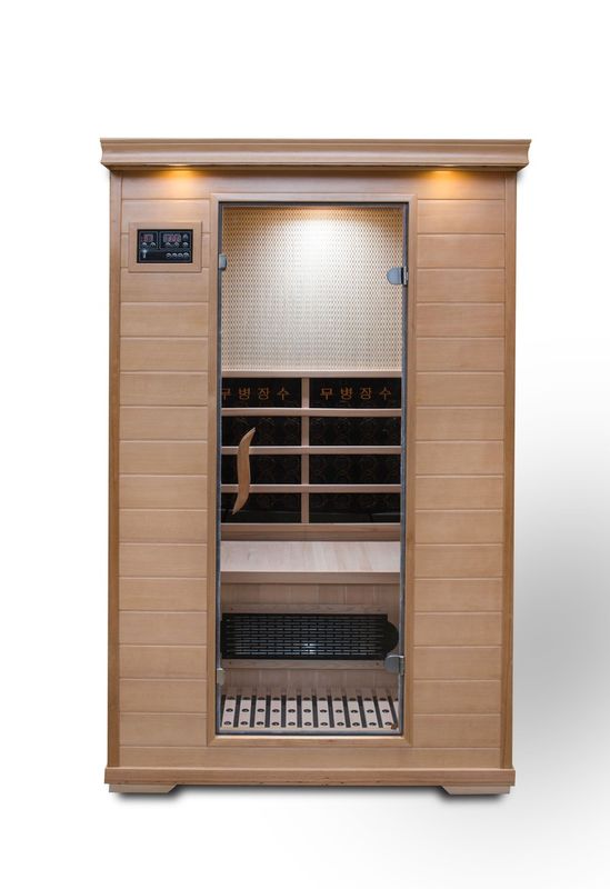 High Quality Computer Control Panel Detox Sweating Sauna Room Solid Wood Infrared Sauna Room Bath Box Household