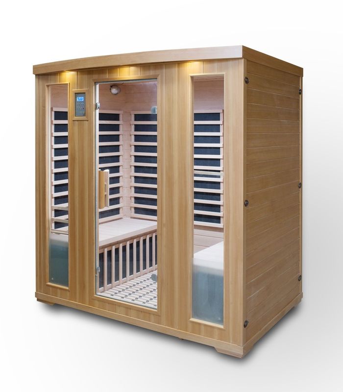 Hemlock Computer Controlled Sauna Computer Control Panel Classic 3 Person Detox Humidity Mode Family Top Selling Infrared Far