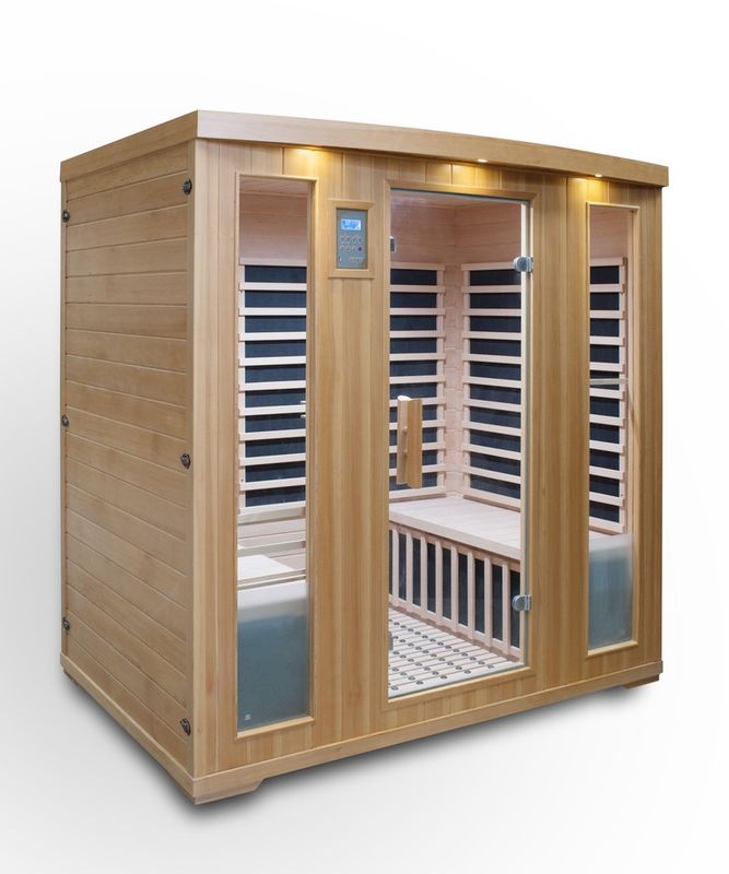 Hemlock Computer Controlled Sauna Computer Control Panel Classic 3 Person Detox Humidity Mode Family Top Selling Infrared Far