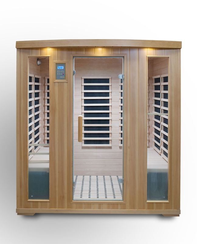 Hemlock Computer Controlled Sauna Computer Control Panel Classic 3 Person Detox Humidity Mode Family Top Selling Infrared Far