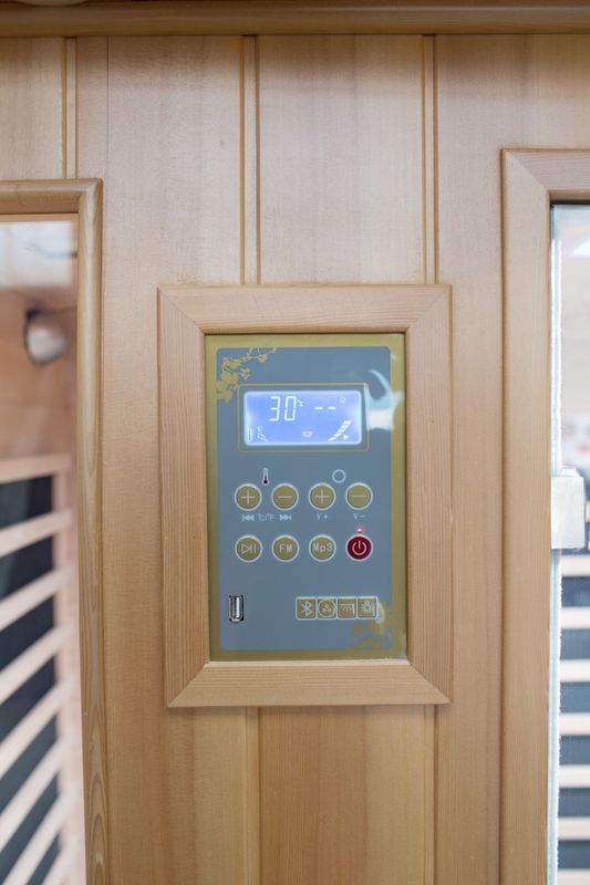 Hemlock Computer Controlled Sauna Computer Control Panel Classic 3 Person Detox Humidity Mode Family Top Selling Infrared Far