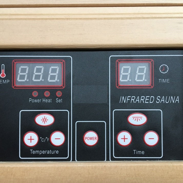 Carbon Fiber Heater Steam Sauna Room For Double Home Infared Traditional Personal Far Sauna Control Panel
