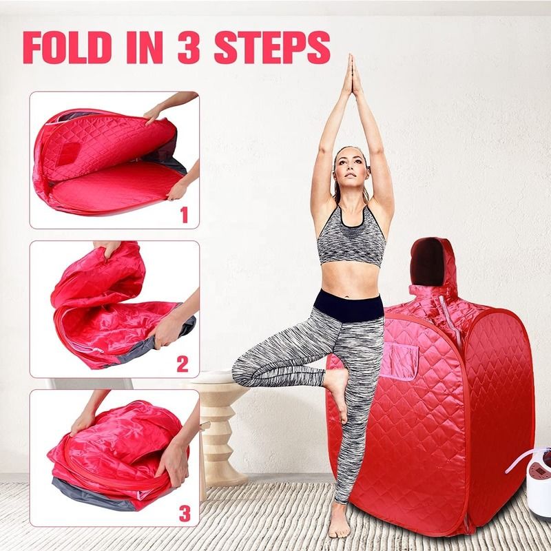 Modern Portable Personal Sauna With Steamer For Convenient Steam Home Foldable Sauna Chair Machine Tent Sauna Easy Installation