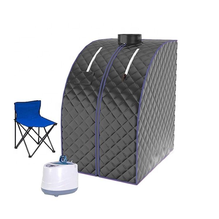 Portable Sauna Spa Computer Control Panel Personal Steam Sauna For Home Relaxation Safe Sauna Spa Tent With Chair Remote Control Foldable Timer