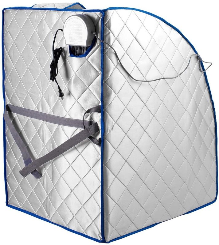 Modern FAR Infrared Negative IR Ion Portable Indoor Personal Spa Sauna with Air Ionizer Heating Foot Pad and Chair Timer
