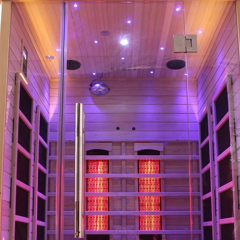 Traditional Cheap Wooden Hemlock Sauna Room Infrared Outdoor Infrared Wood 2-Person Traditional High Time 2-Person