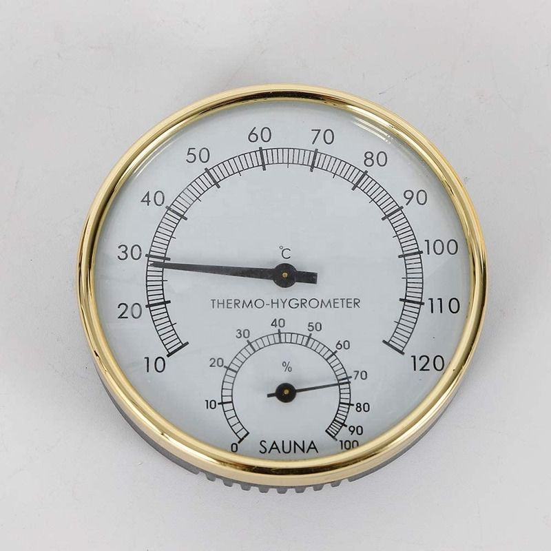 Sauna Accessories Kit Pail Wooden Bucket Dipper Lamp Traditional Pocket Timer with Thermometer Water Scoop Hourglass Spa Home Sauna Kit