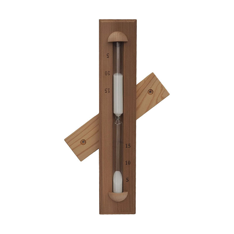 Traditional Luxury Cedar Wall-Mounted Rotating Sauna Sand 15 Minute Timer Choose Your Sand Colored White